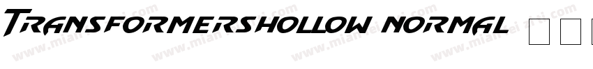 TransformersHollow Normal字体转换